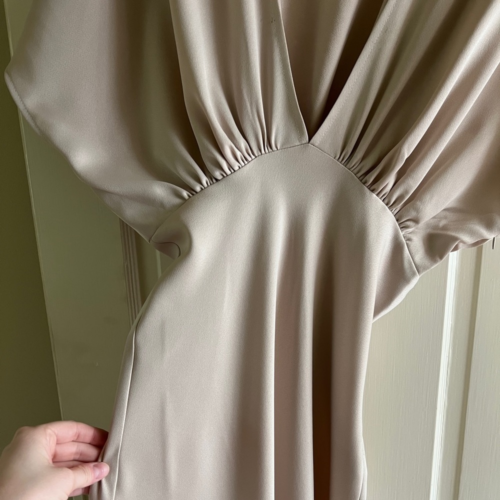 BHLDN LEILA SATIN CHARMEUSE DRESS